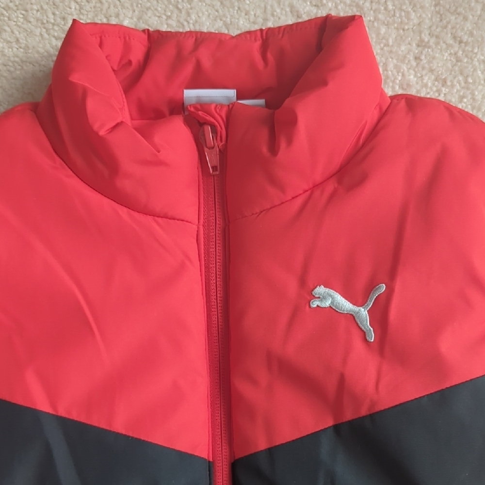 3 For $30. Puma Kids Two-Tone Red and Black Vest - Picture 2 of 9
